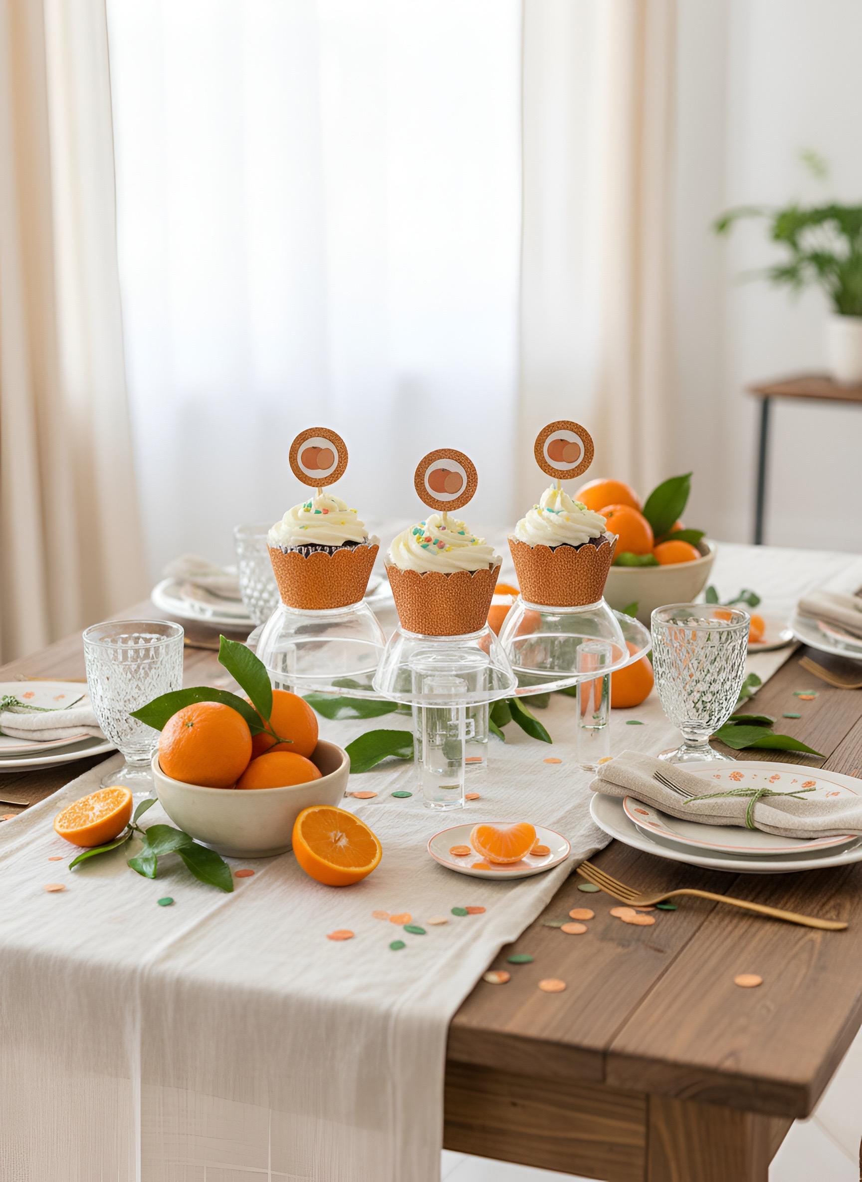 Orange You Glad She Said Yes? Bridal Shower Decor Kit | Clementine Engagement and Bachelorette Party Set | Signs, Favor Bags & More