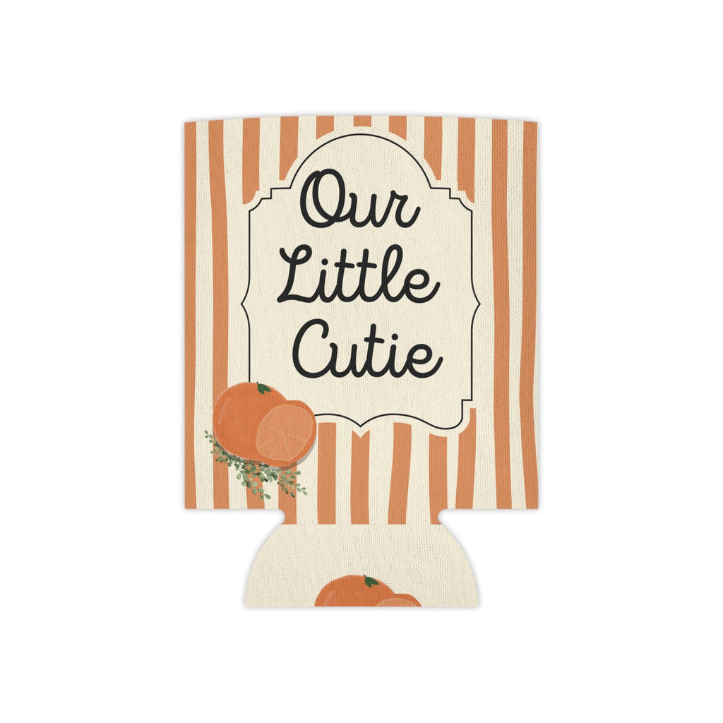 Personalized Our Little Cutie Can Cooler Custom Baby Shower Can Sleeve, Slim and Regular Can Sizes