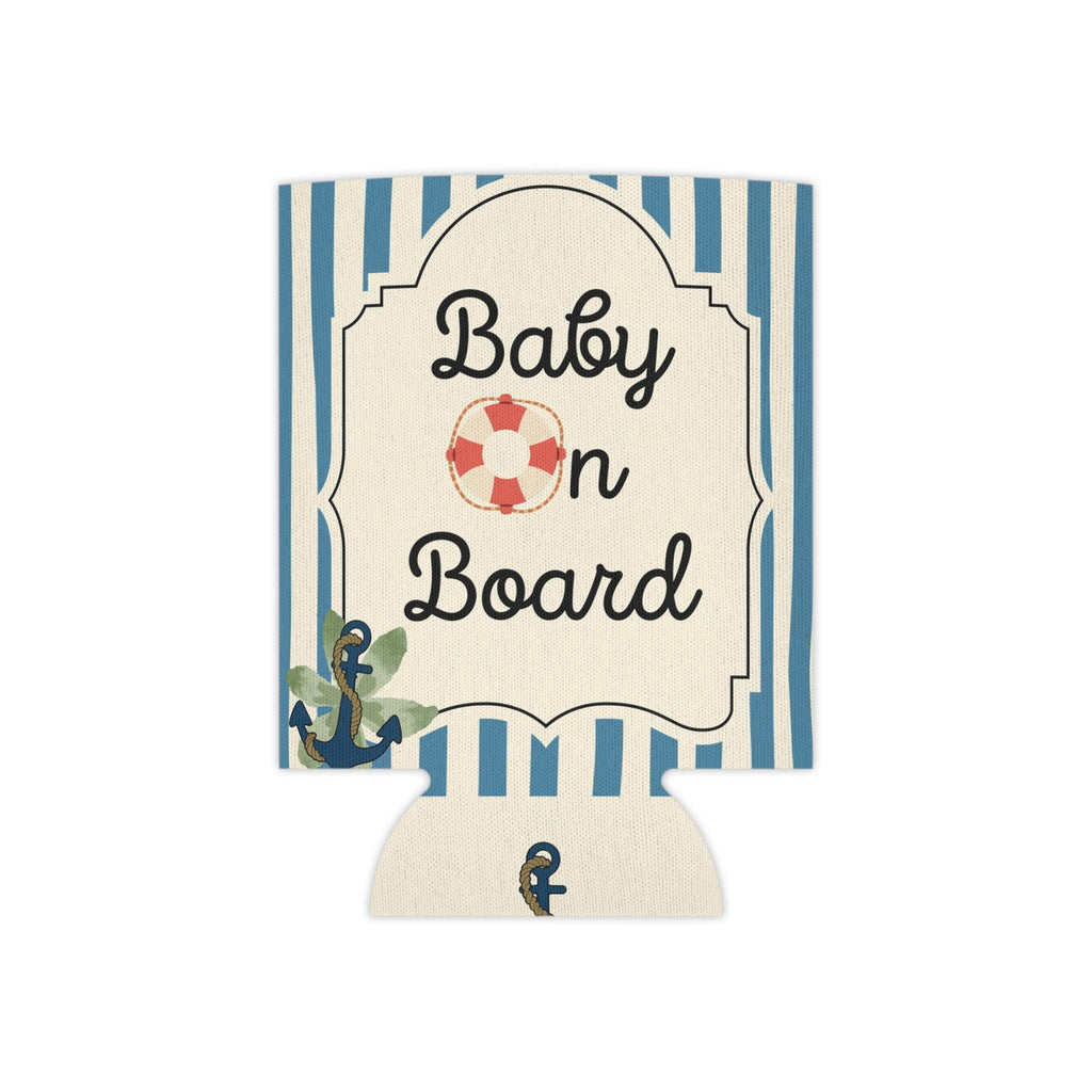 Personalized Baby On Board Can Cooler Custom Baby Shower Can Sleeve, Slim and Regular Can Sizes