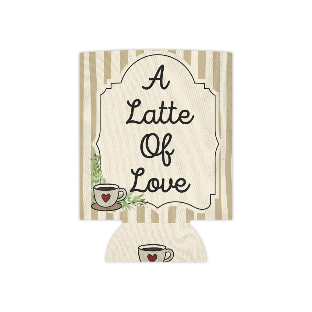 Personalized A Latte of Love Can Cooler Custom Bachelorette Bridal Can Sleeve Slim and Regular Can Sizes