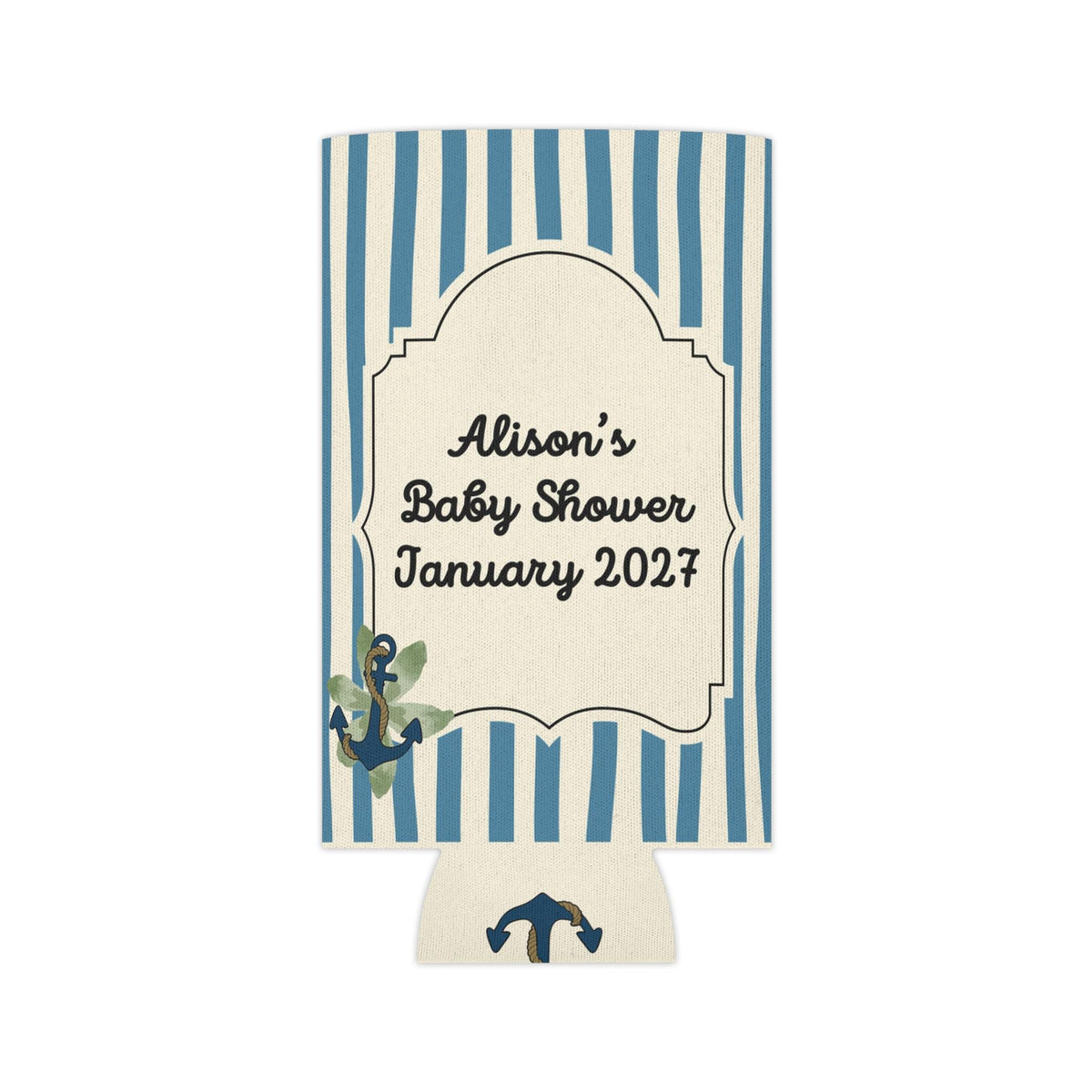 Personalized Baby On Board Can Cooler Custom Baby Shower Can Sleeve, Slim and Regular Can Sizes