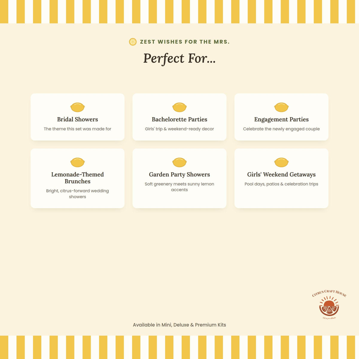Zest Wishes for the Mrs. Favor Tags, Set of 12 – Glossy Cardstock Gift Tags with Twine for Bridal Shower & Bachelorette