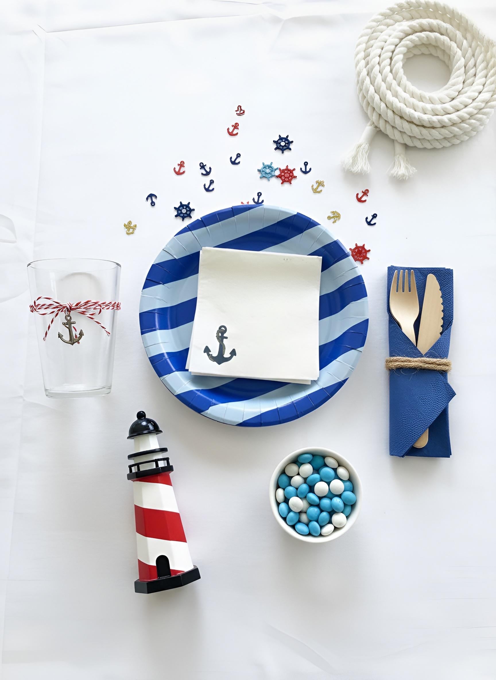 Ahoy To The Future Mrs." Bridal Shower Decor Kit | Nautical Bachelorette Party Set | Signs, Balloons, Favor Bags and More