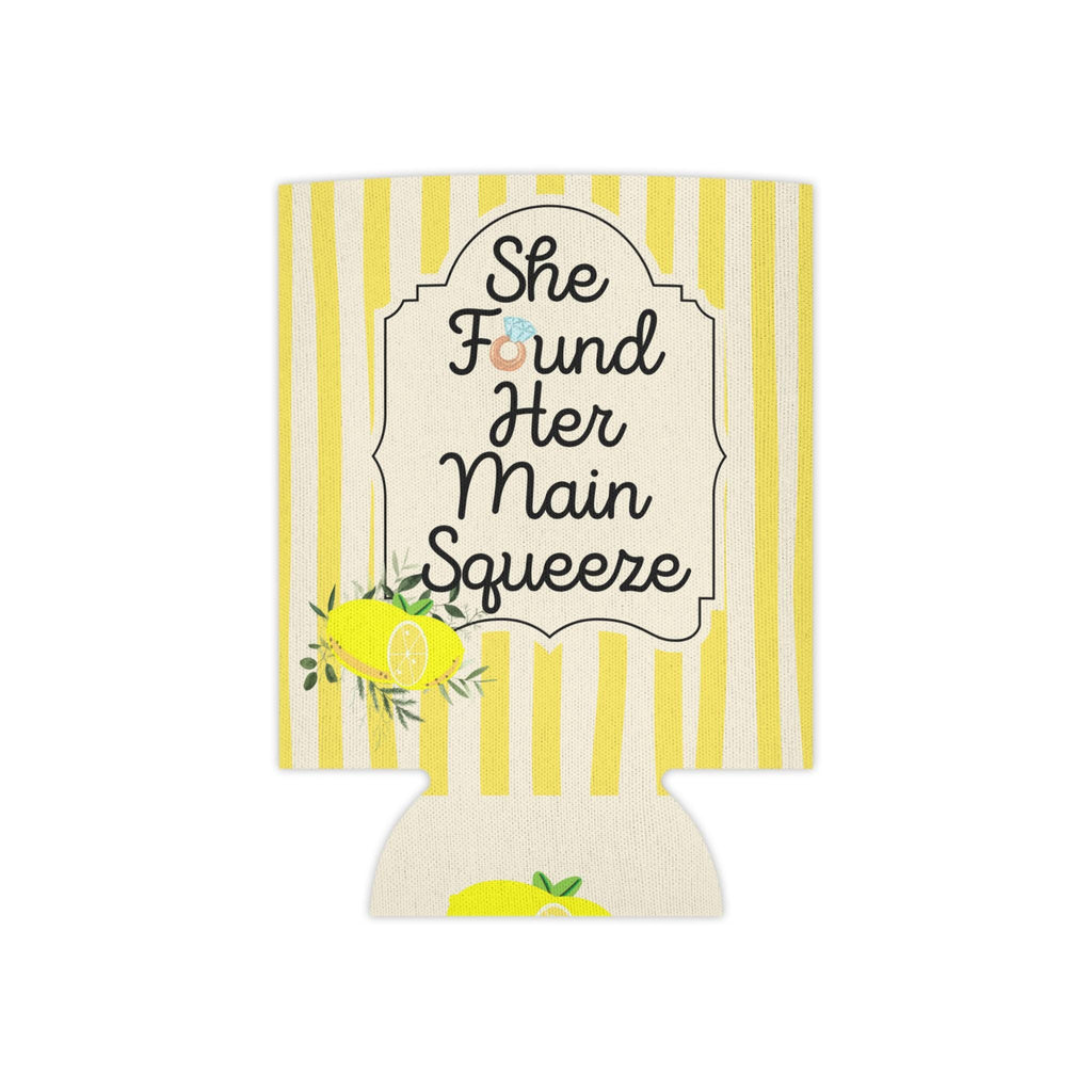 Personalized She Found Her Main Squeeze Can Cooler Custom Bachelorette Bridal Can Sleeve Slim and Regular Can Sizes