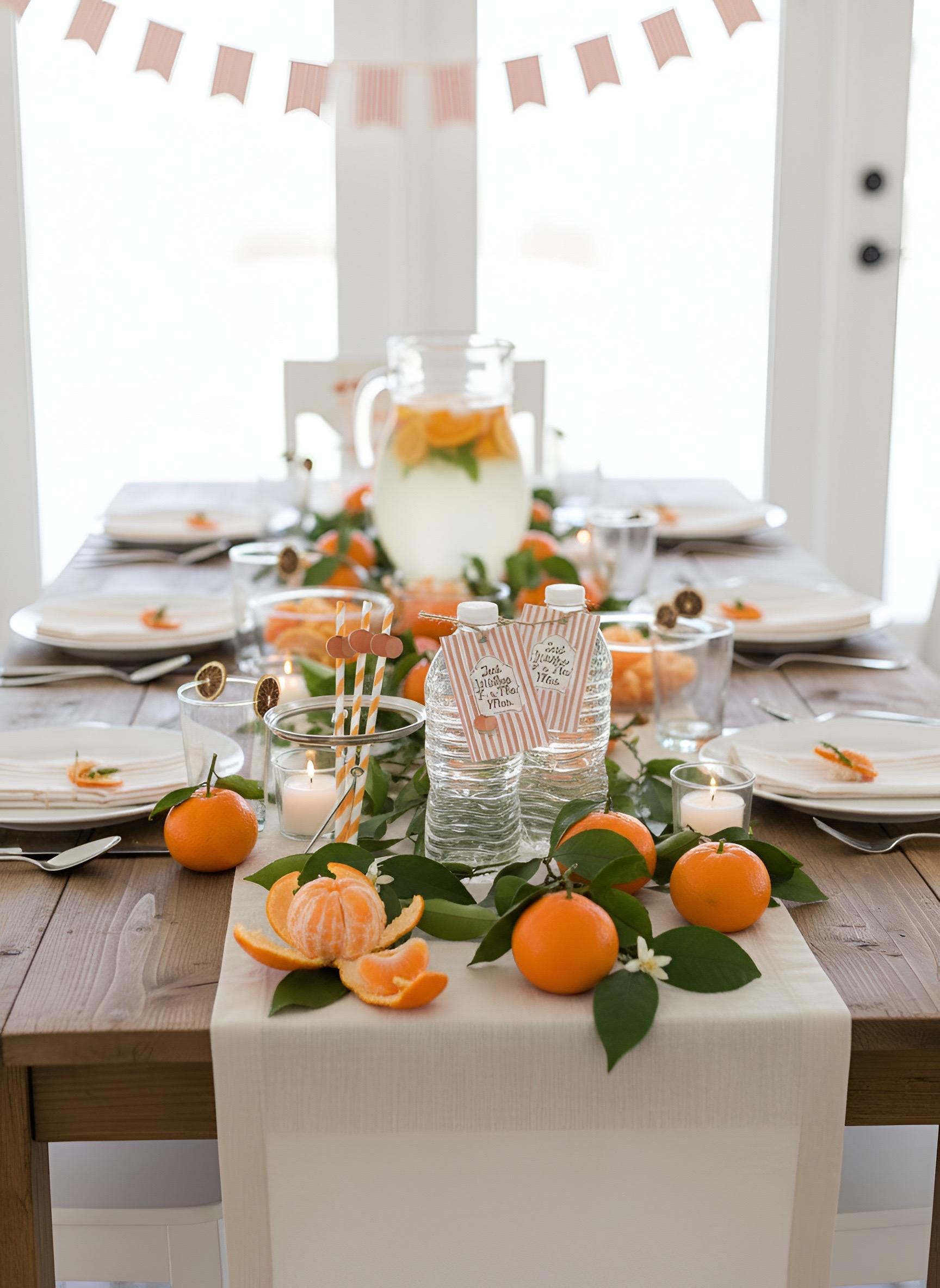 Zest Wishes for the Mrs. Bridal Shower Decor Kit | Clementine Orange Bachelorette Party Set | Signs, Balloons, Favor Bags & More