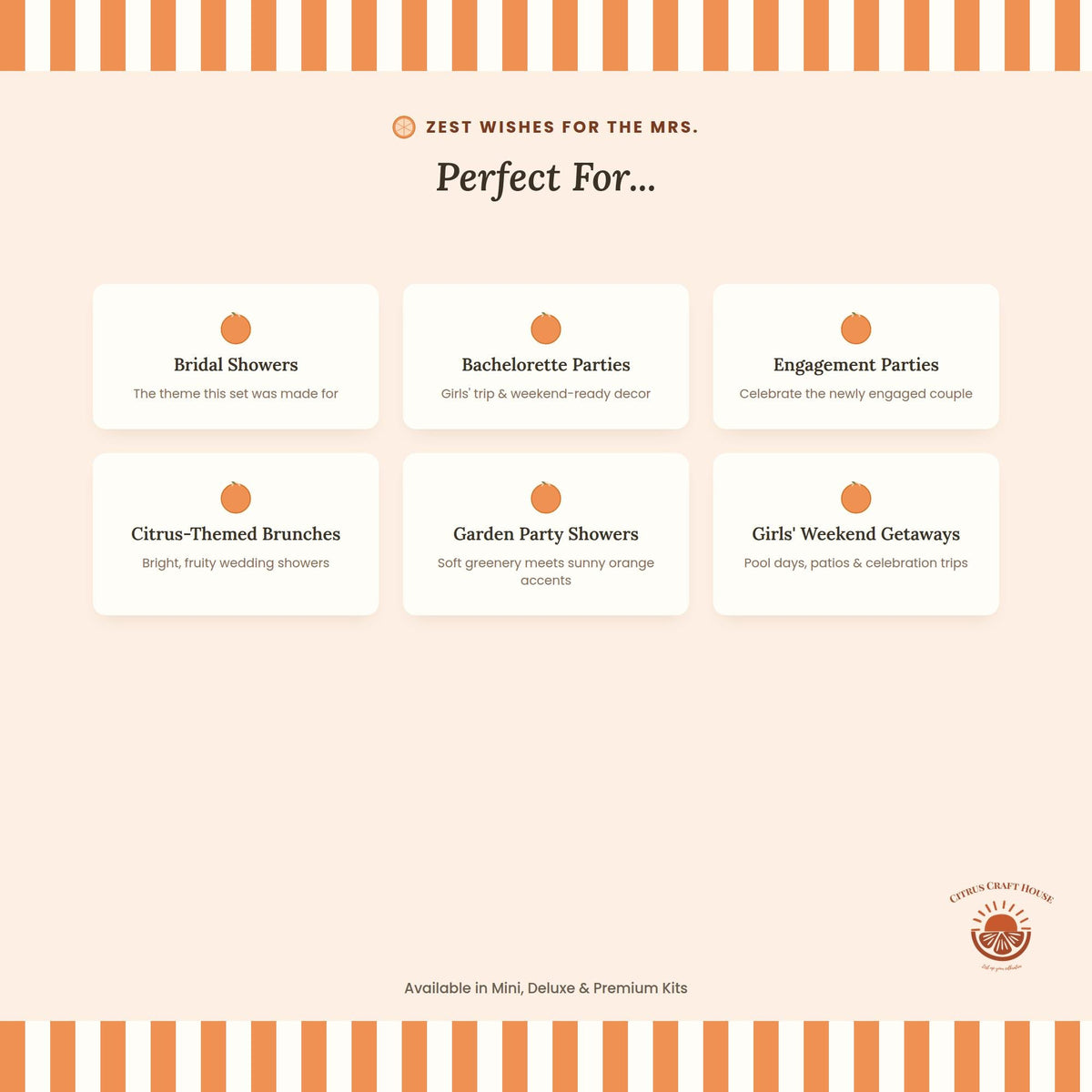 Zest Wishes for the Mrs. Favor Tags, Set of 12 – Glossy Cardstock Gift Tags with Twine for Bridal Shower & Bachelorette