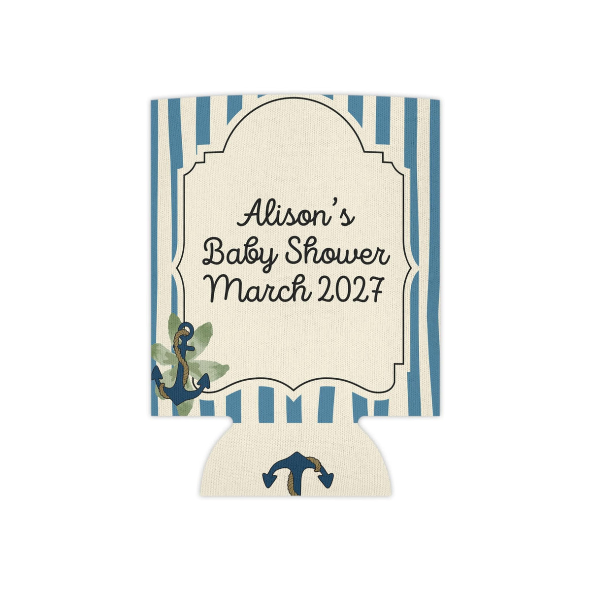 Personalized Baby On Board Can Cooler Custom Baby Shower Can Sleeve, Slim and Regular Can Sizes