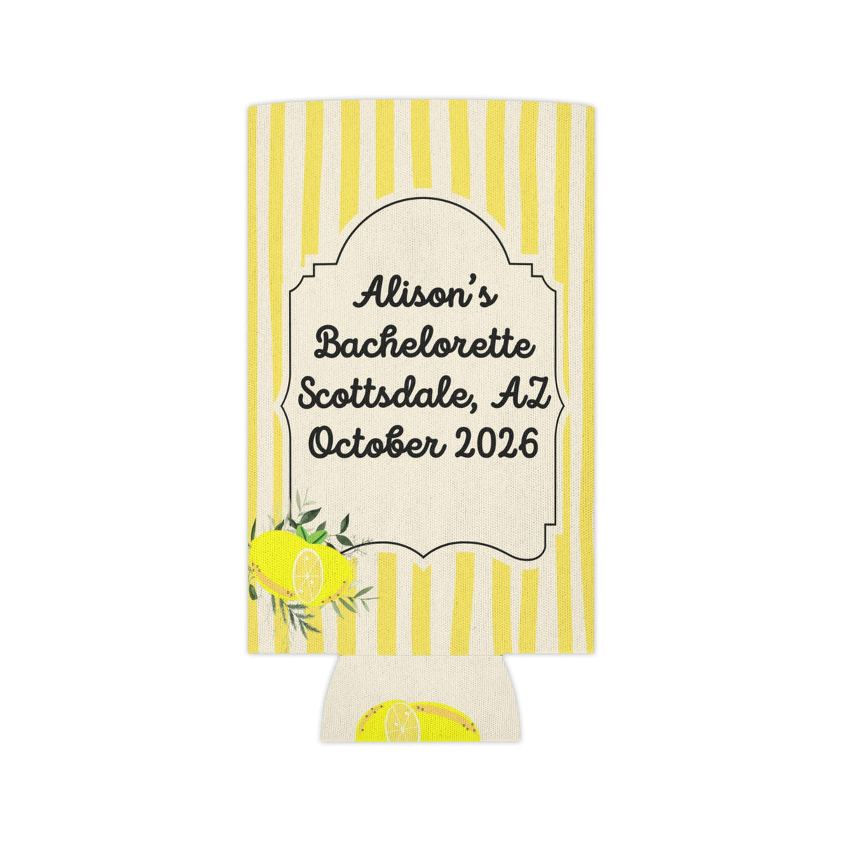 Personalized She Found Her Main Squeeze Can Cooler Custom Bachelorette Bridal Can Sleeve Slim and Regular Can Sizes