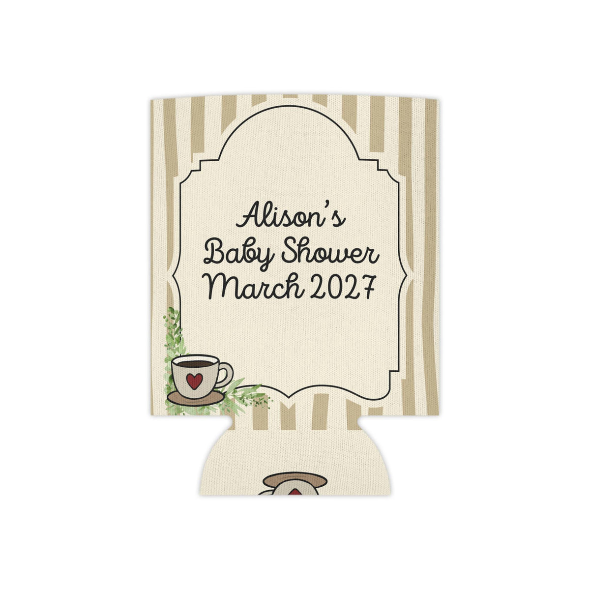 Personalized A Baby Is Brewing Can Cooler Custom Baby Shower Can Sleeve, Slim and Regular Can Sizes