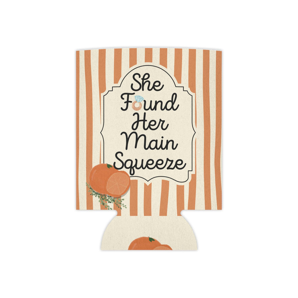 Personalized She Found Her Main Squeeze Can Cooler Custom Bachelorette Can Sleeve, Slim and Regular Can Sizes