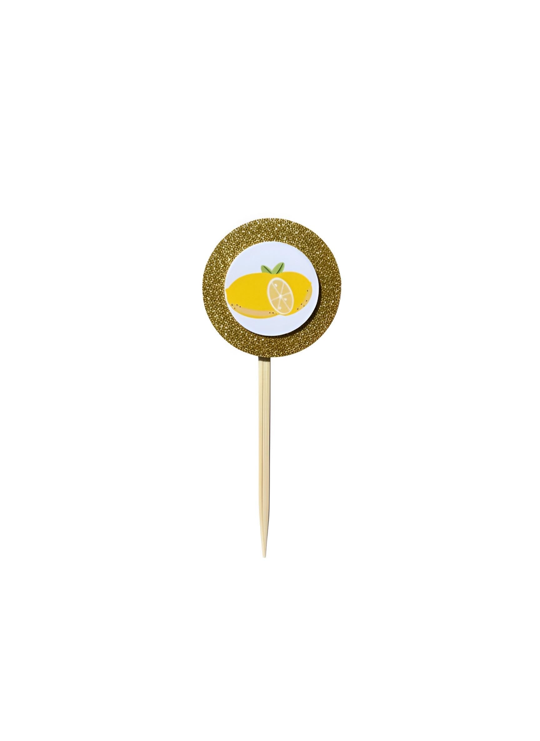 Our Little Lemon Drop Party Decor Kit | Lemon Baby Shower, Sprinkle, Birthday Set | Cardstock Signs, Latex Balloons & Favor Bags