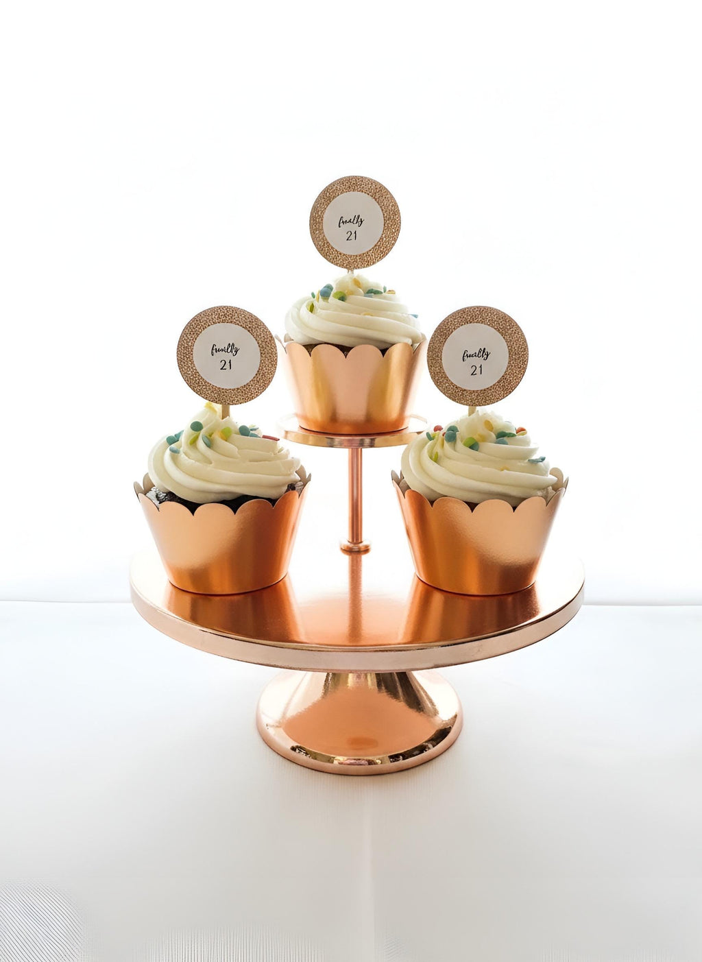 Finally 21 Birthday Decor Kit | Glam 21st Birthday Party Set | Rose Gold, Gold, Silver & Black Options