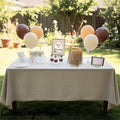 Love is brewing, brown and white stripe party decor kit with balloons, signs, favor, tags, favor, bags, straws, napkins, cupcake picks