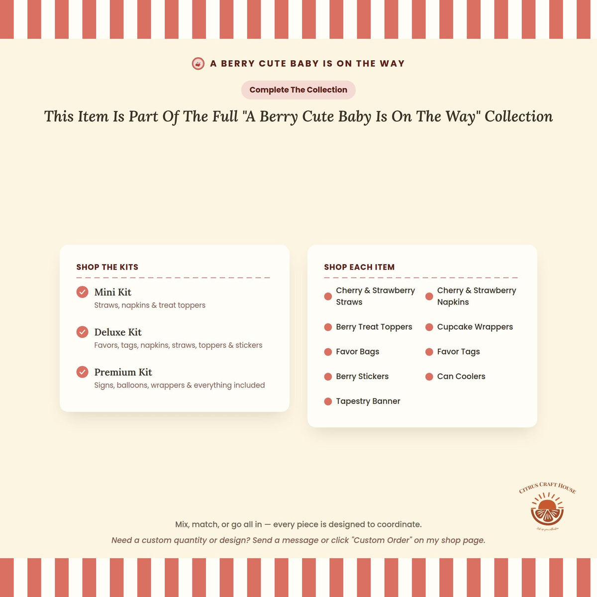 Berry Treat Toppers, Set of 12 – Glitter Cupcake Picks & Charcuterie Picks with Bamboo Skewers